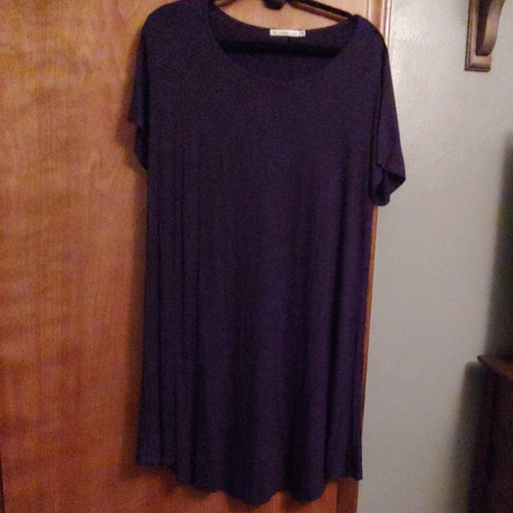 Blue jersey dress